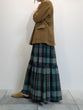 Checked tiered skirt
