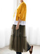 Tulle long vest