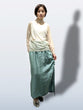 shirring satin skirt
