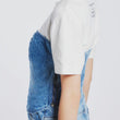 Ruched denim bustier