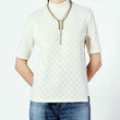 Jacquard high neck knit