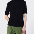 Jacquard high neck knit