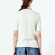 Jacquard high neck knit