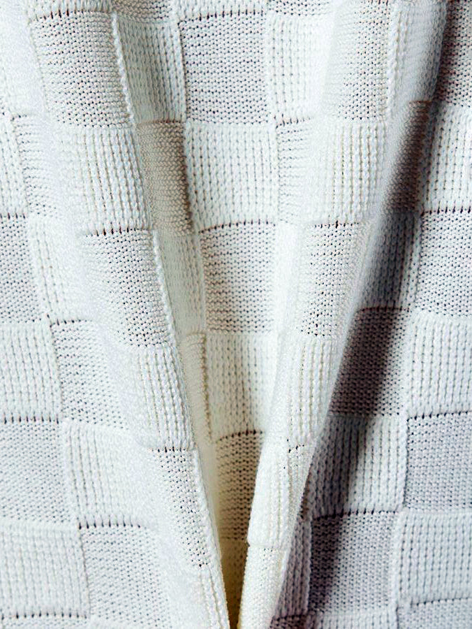Jacquard high neck knit