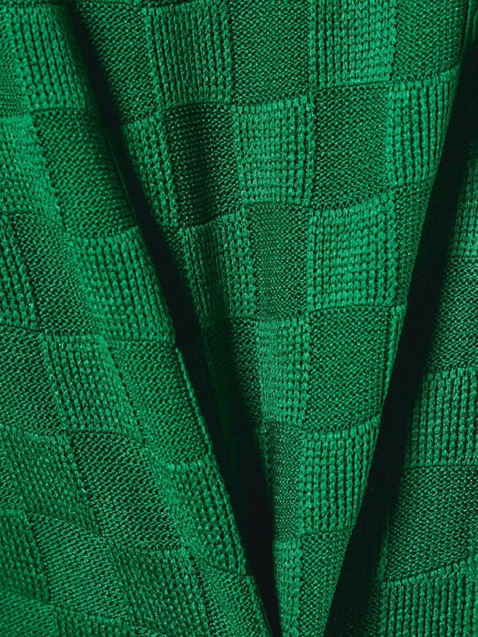 Jacquard high neck knit