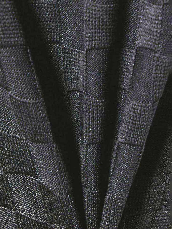 Jacquard high neck knit