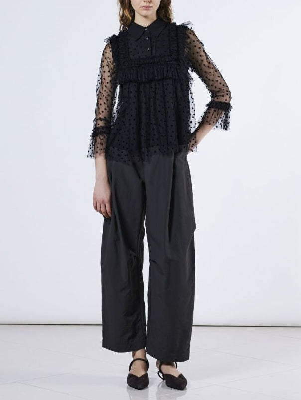 Soft tulle heart blouse