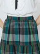 Checked tiered skirt