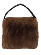 Faux mink fur bag