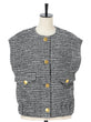 Tweed jersey mini vest