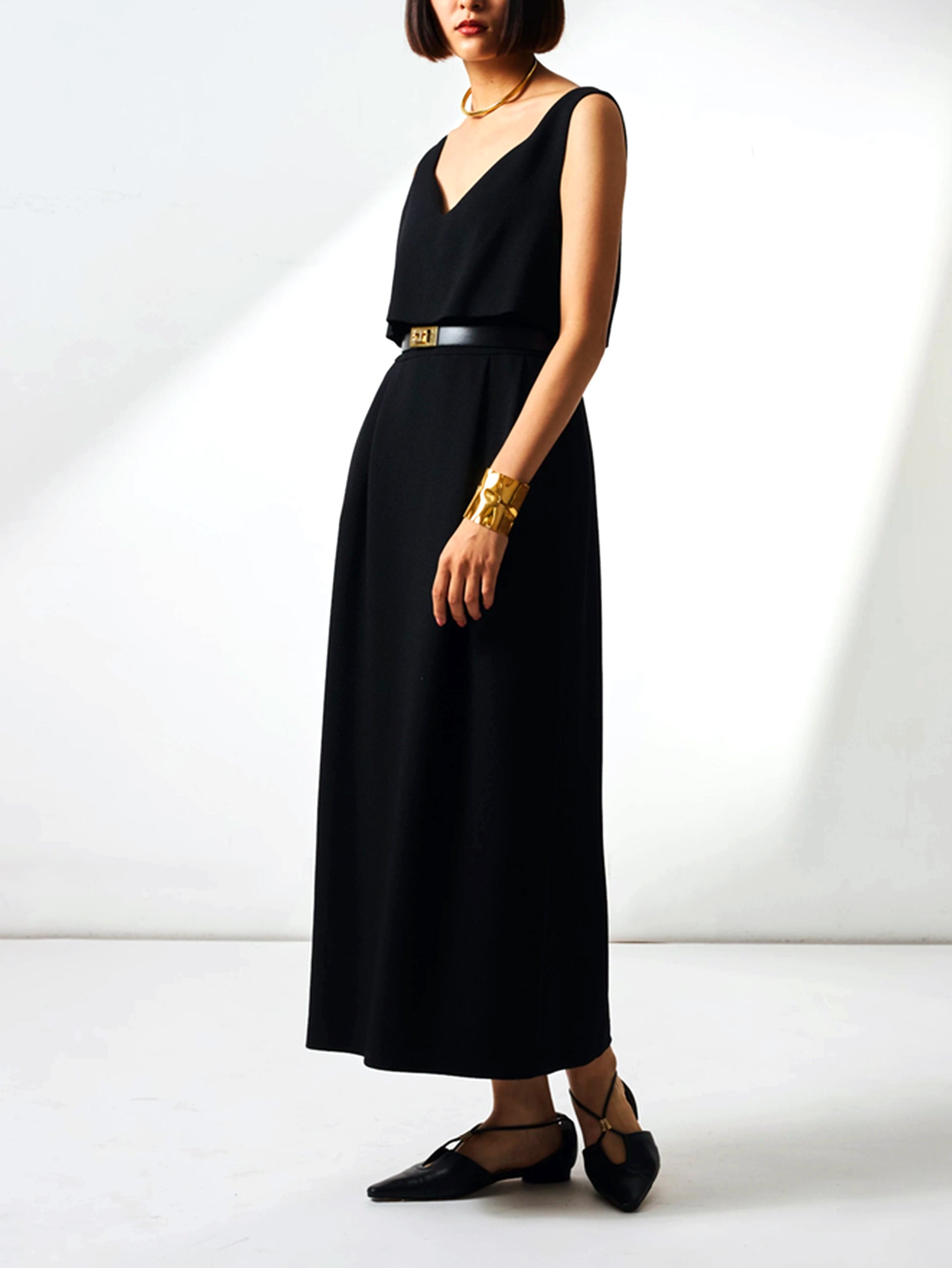 Straight silhouette jumper dress