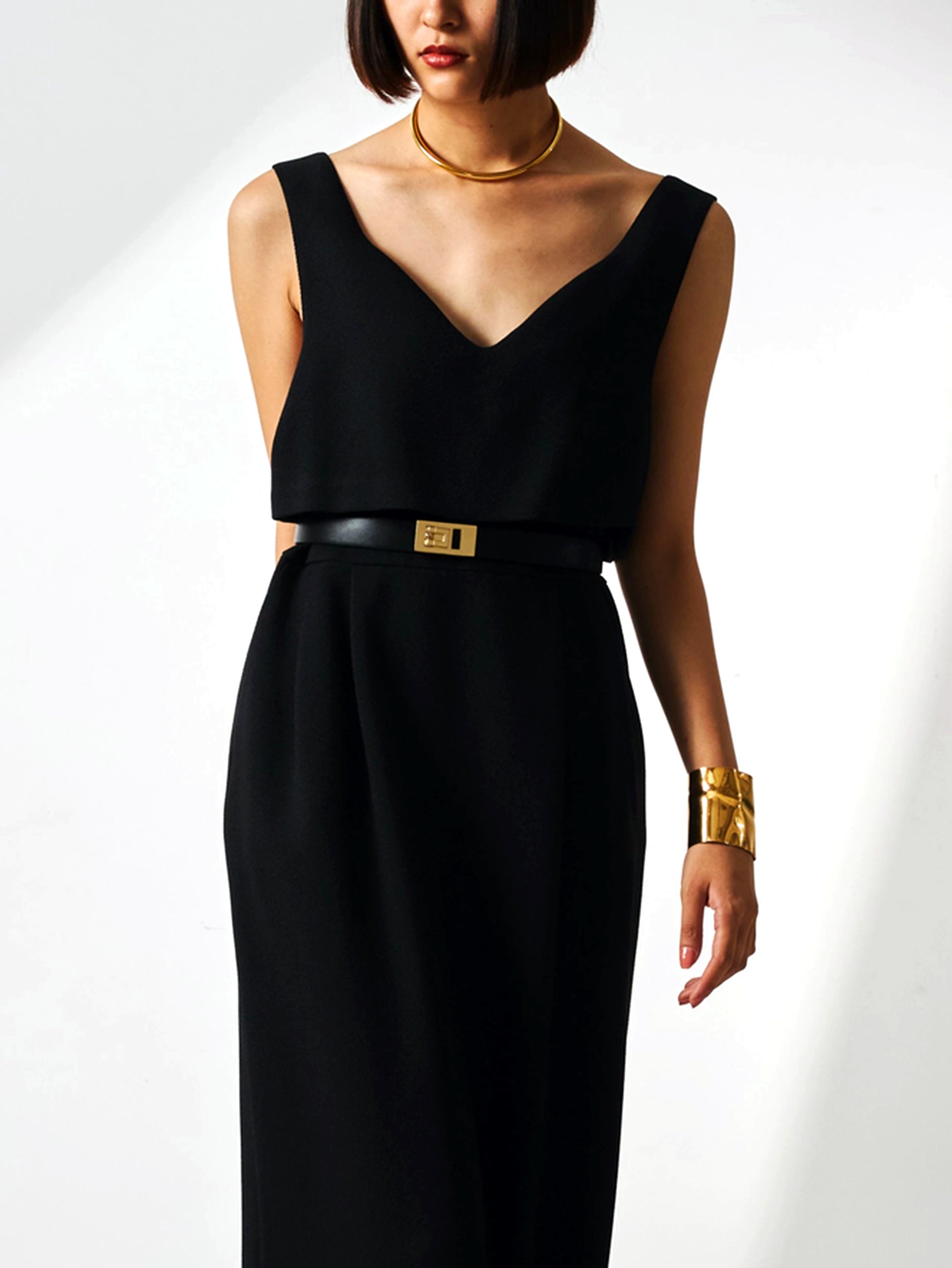 Straight silhouette jumper dress