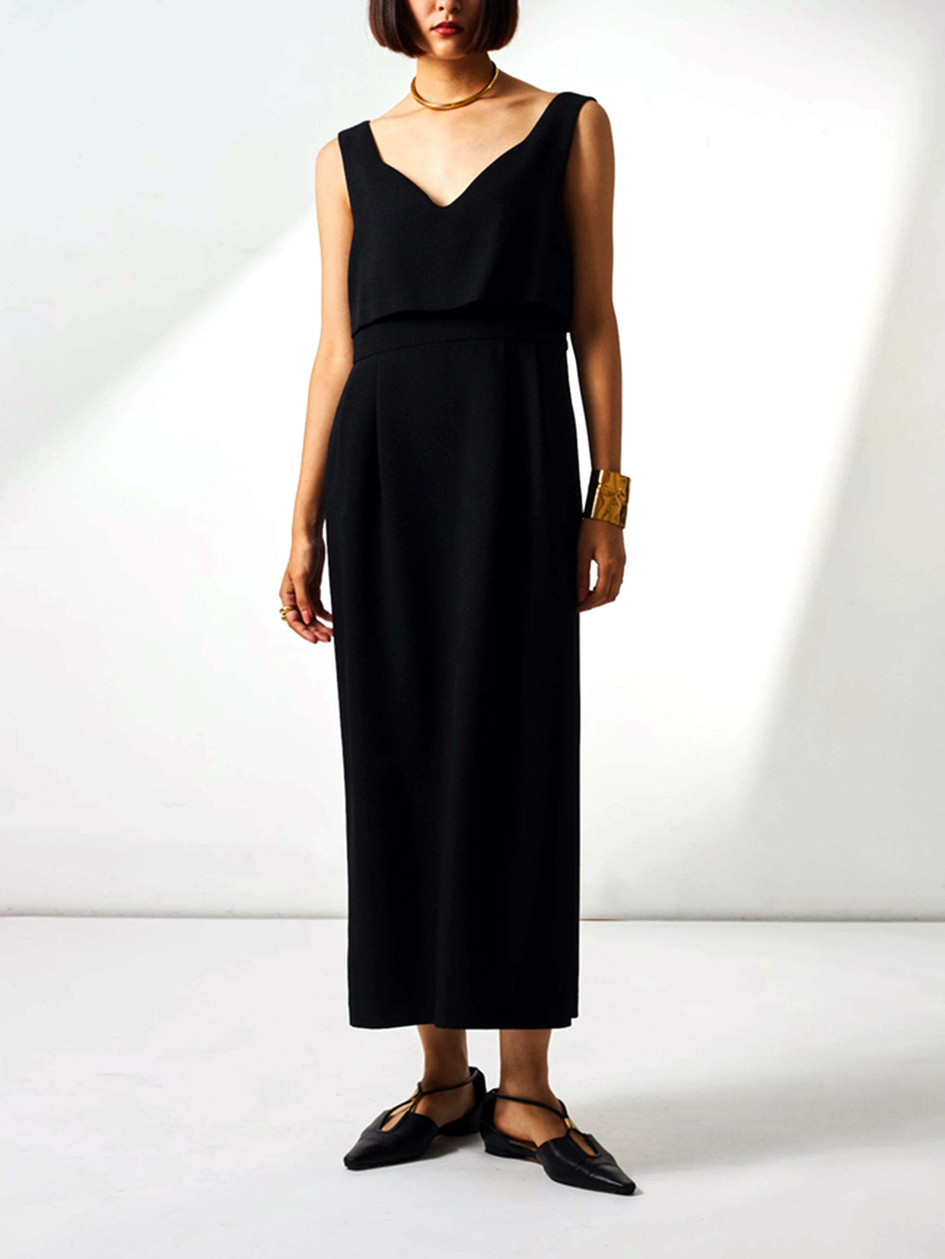 Straight silhouette jumper dress