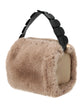 Faux mink fur bag