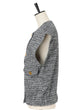 Tweed jersey mini vest