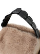 Faux mink fur bag