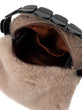 Faux mink fur bag