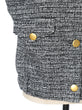 Tweed jersey mini vest