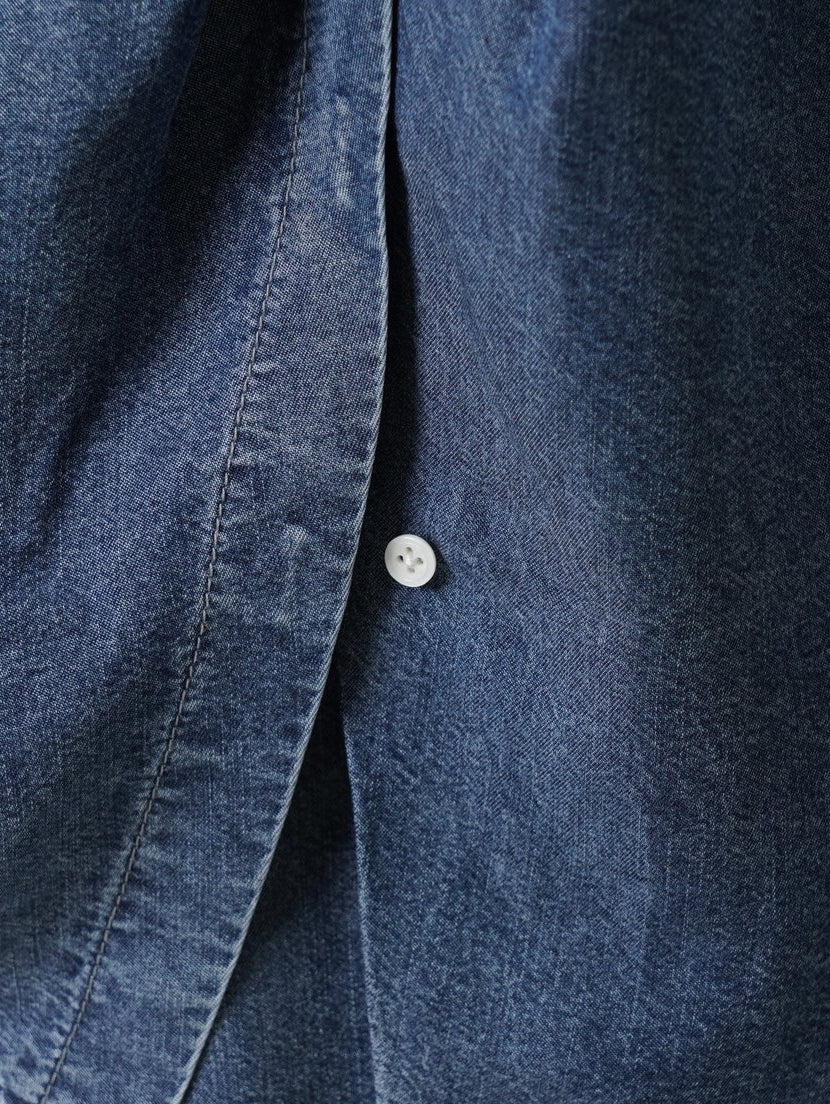 バックシャンテンセルデニムシャツ