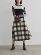 Checkered pattern skirt