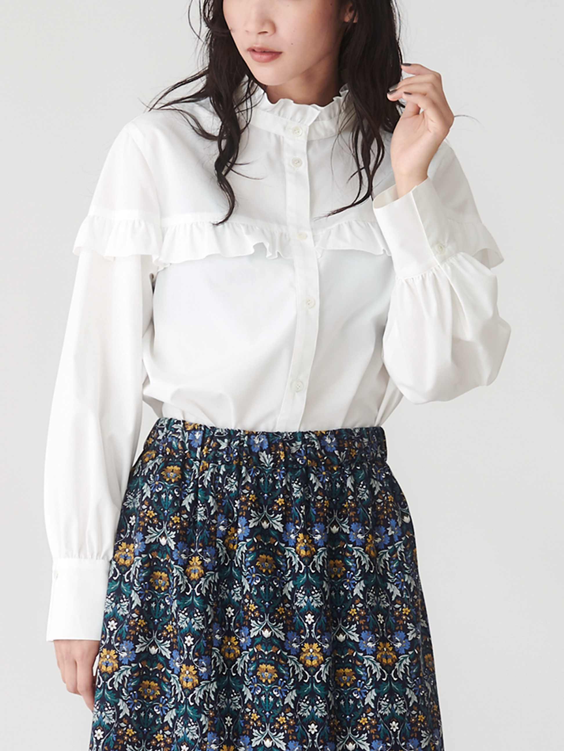 Frilled blouse