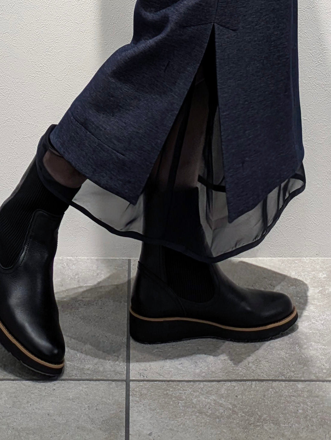 Sheer Hem Bomber Heat Skirt