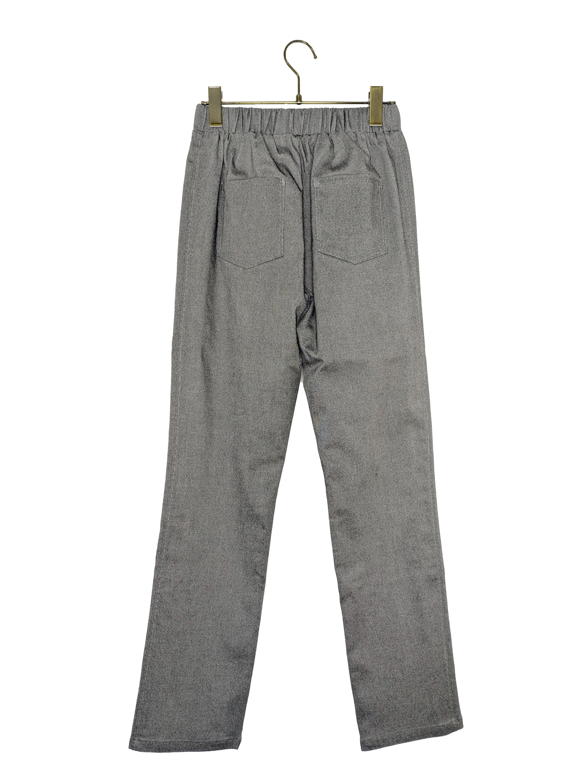 Stretch twill slim pants