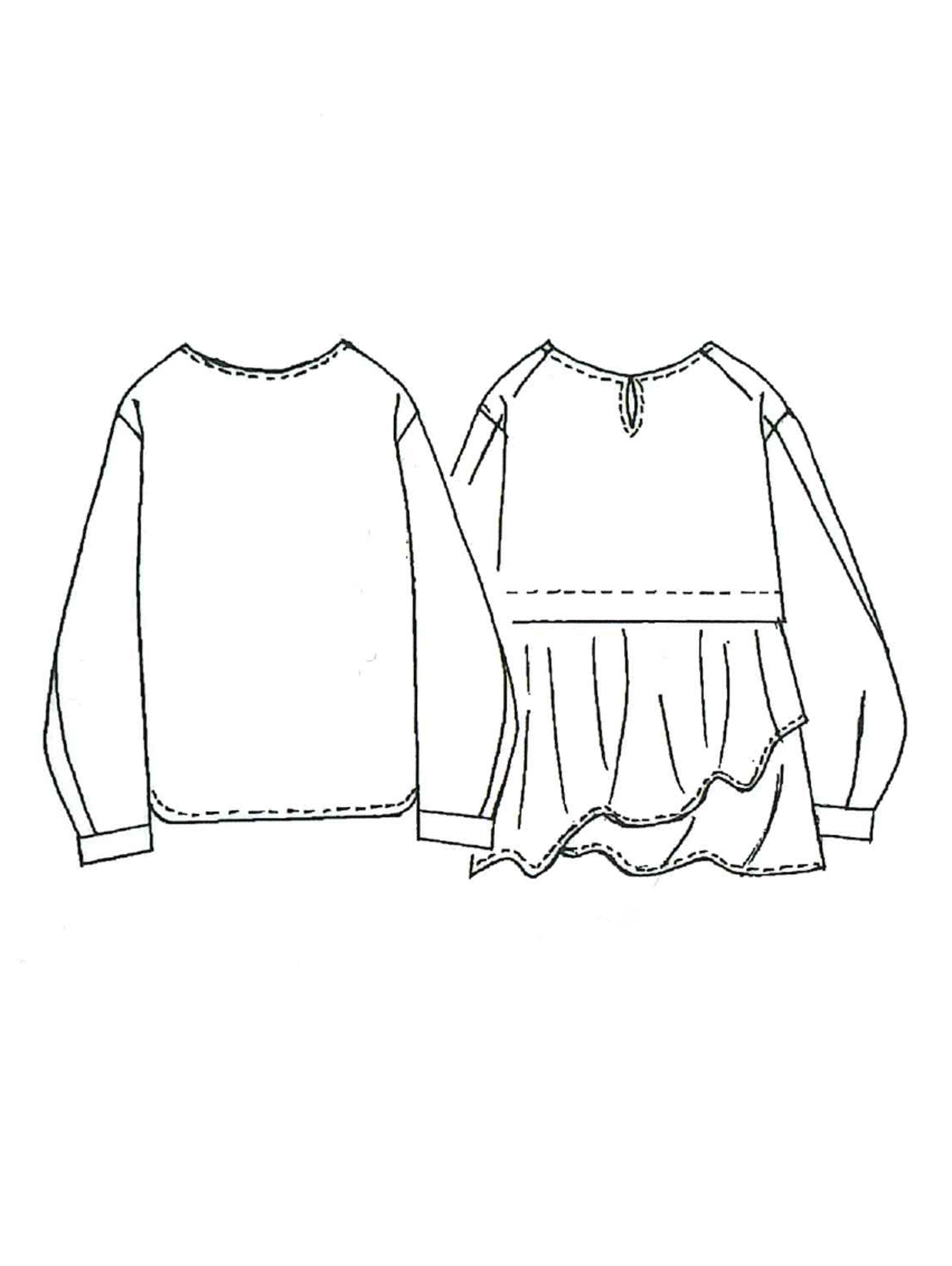 Georgette frill pullover