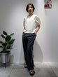 Tucked sleeve blouse