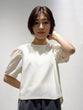 Tucked sleeve blouse