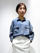 Airy denim shirt