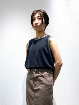 Smooth jersey tank top