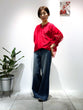 Cotton silk sheer blouse