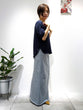 Satin twill half sleeve pullover