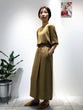 Satin twill wrap skirt