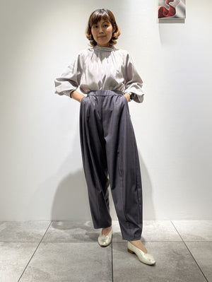 high neck blouse