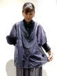 Sheer denim bosom shirt
