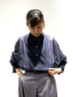 Sheer denim bosom shirt