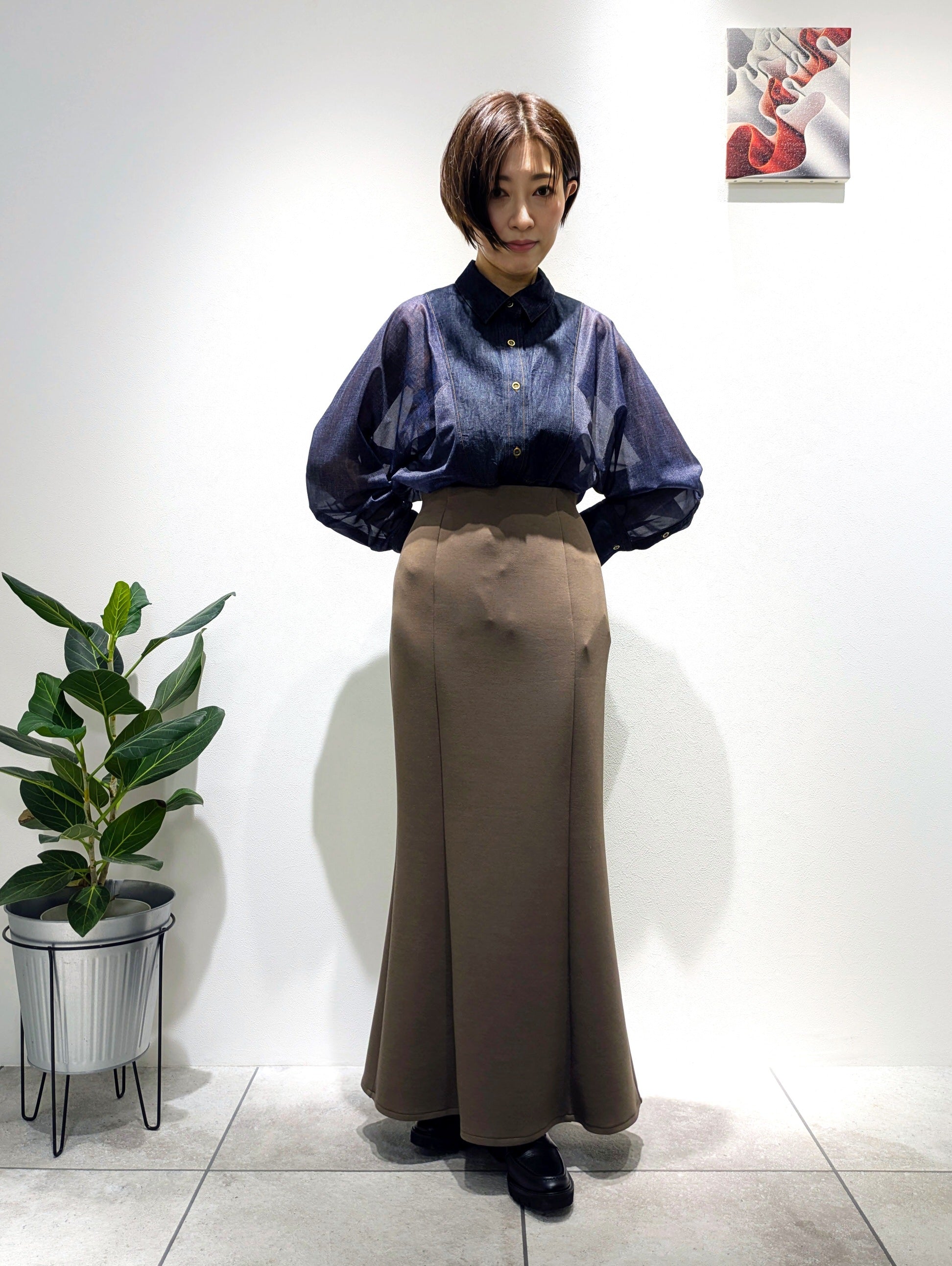 Soft Cardboard Knit Mermaid Skirt