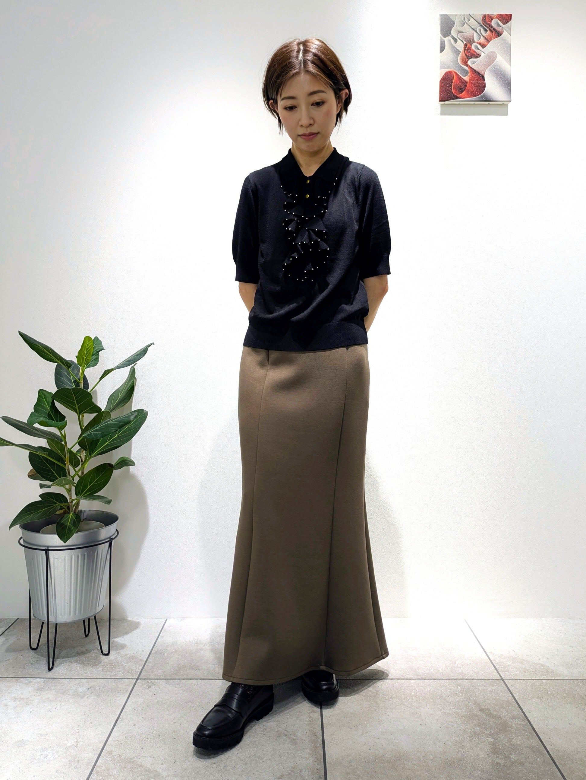 Soft Cardboard Knit Mermaid Skirt