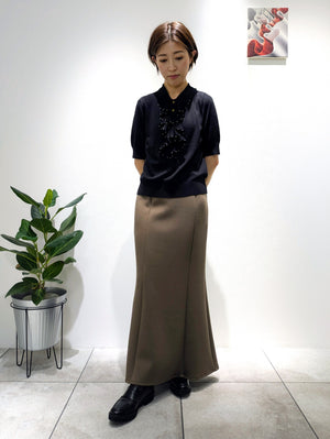 Soft Cardboard Knit Mermaid Skirt