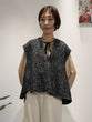 Tweed-style peplum vest