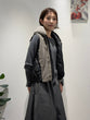 Boa x Taffeta Padded Short Vest