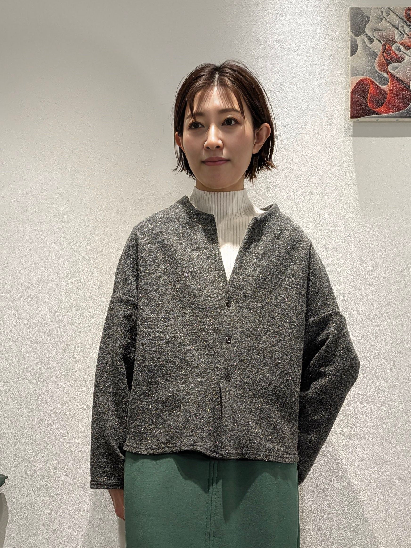 Sliver knit cardigan