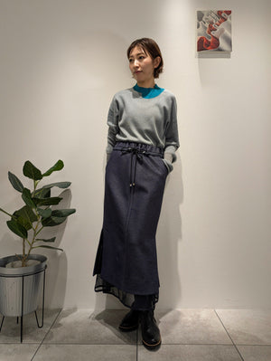 Sheer Hem Bomber Heat Skirt