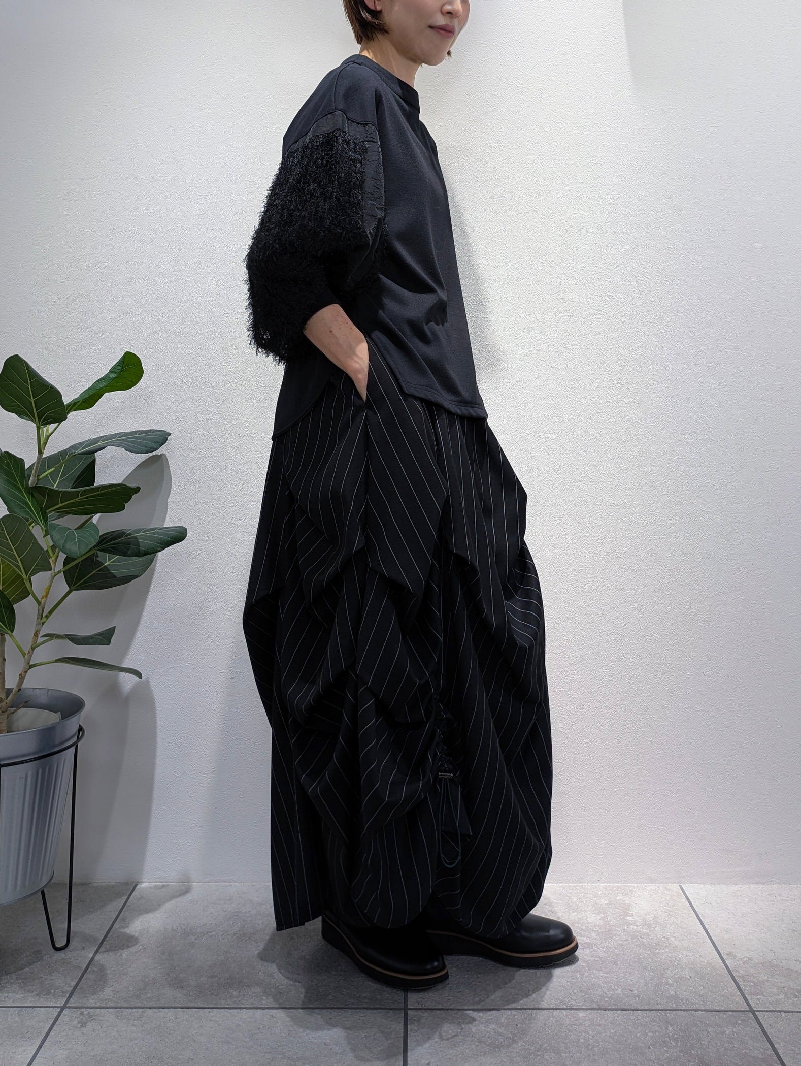 Drawstring design skirt