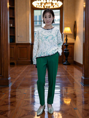 Double-sided brushed color pants