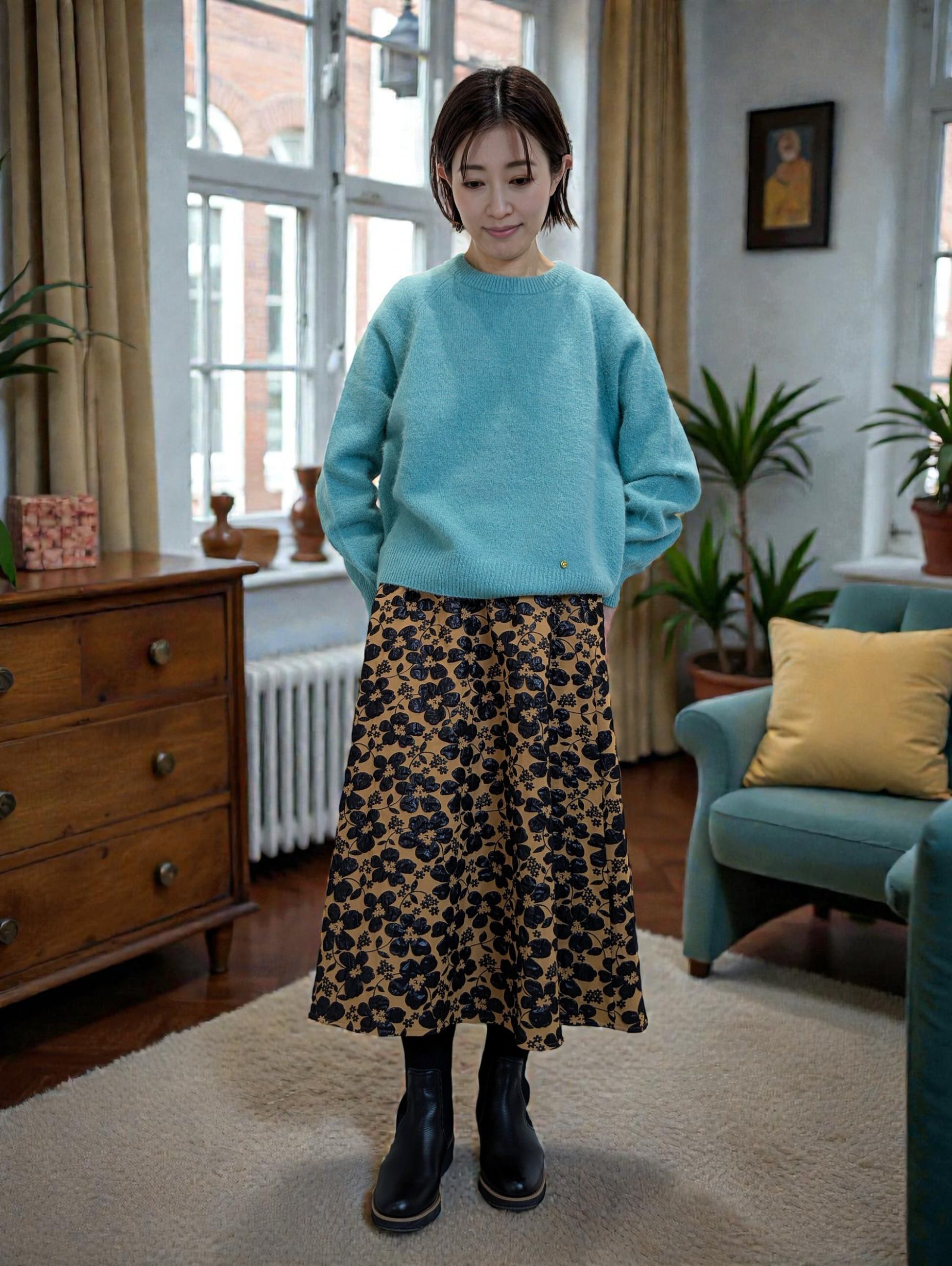 FOX Alpaca Crew Neck Knit