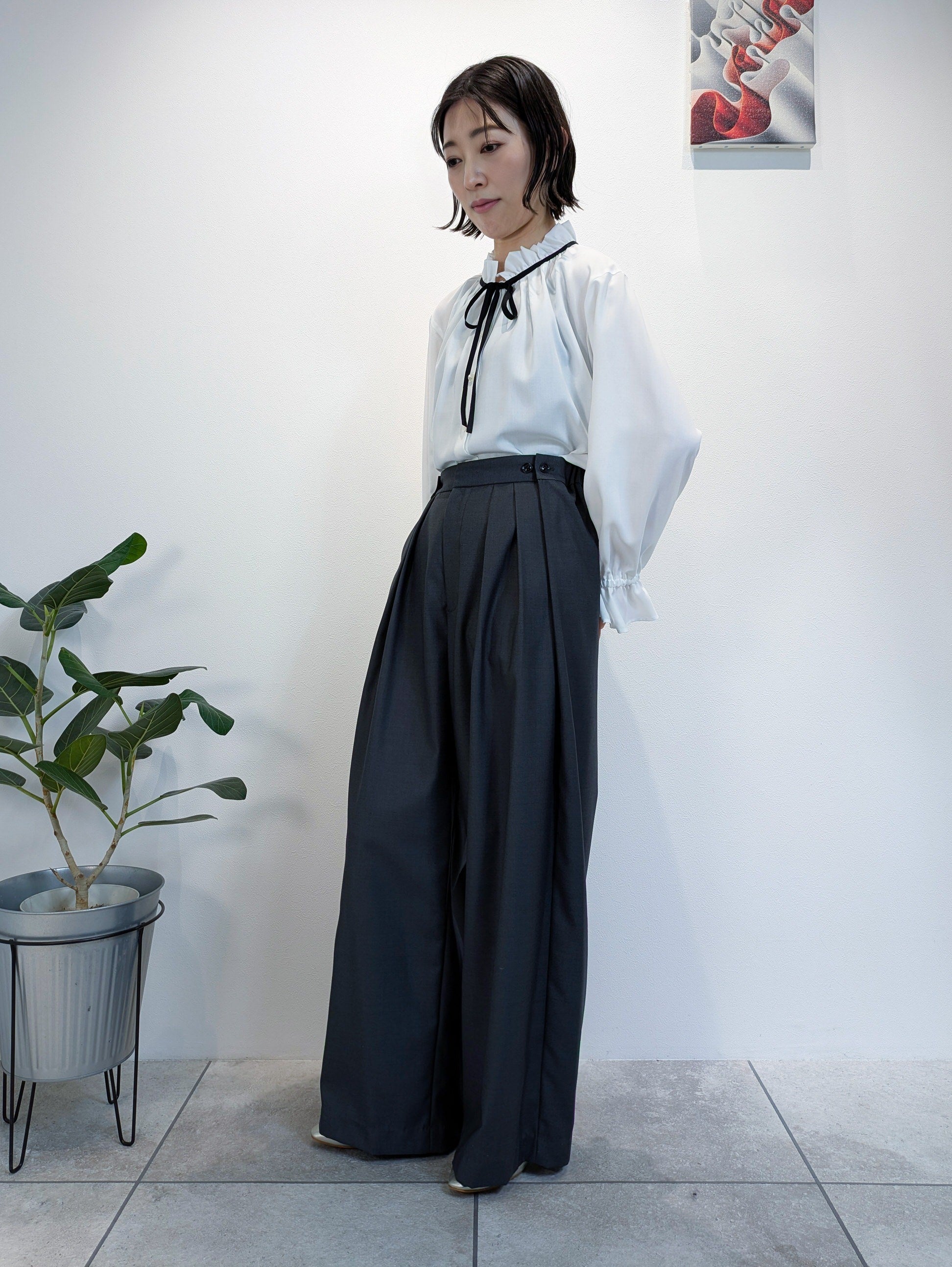 3タックワイドパンツ