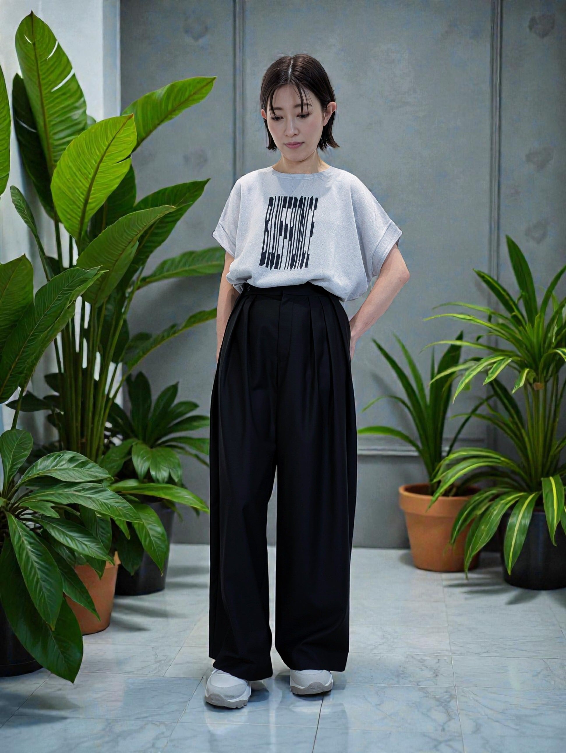 3タックワイドパンツ